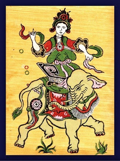 《赵夫人》行鼓画(图片来源:人民军队报)