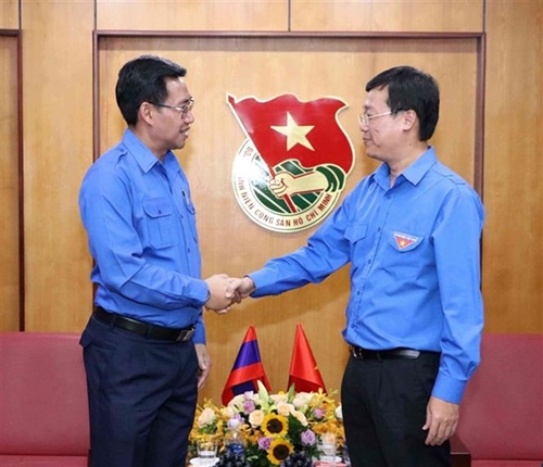 老挝人民革命党共青团中央书记alounxai sounnalath(图片来源:越通社)